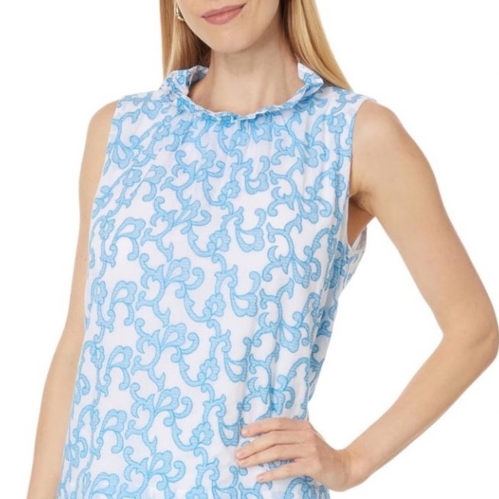 Lilly Pulitzer NWT Dahliana embroidered top size L